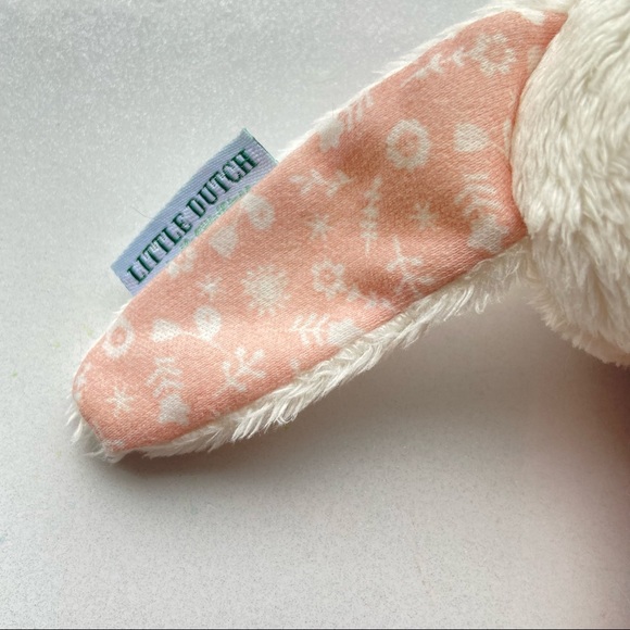 Little Dutch Pink Rabbit Rattle Toy - Picture 4 of 8